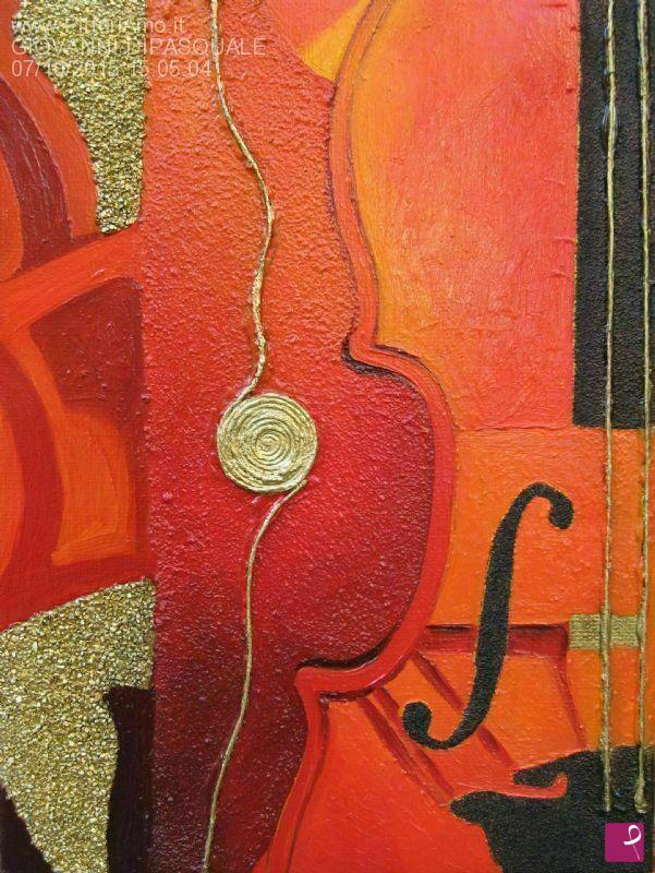 quadri in vendita online - RED VIOLIN