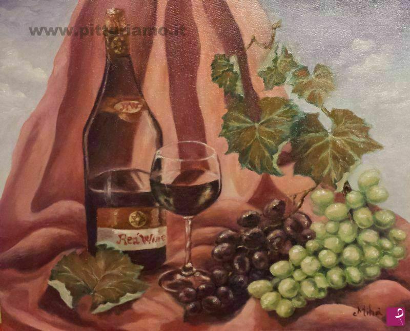 quadri in vendita online - Red Wine