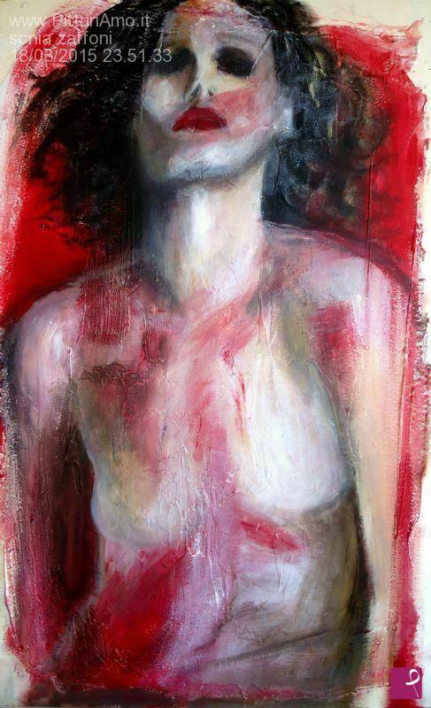 quadri in vendita online - RED WOMAN
