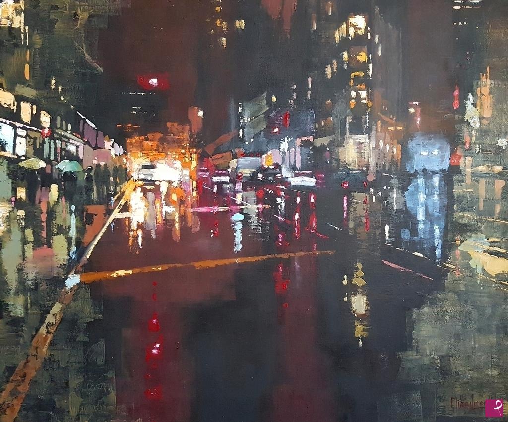 quadri in vendita online - Reflections Of The Night