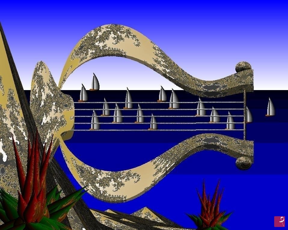 quadri in vendita online - Regata musicale