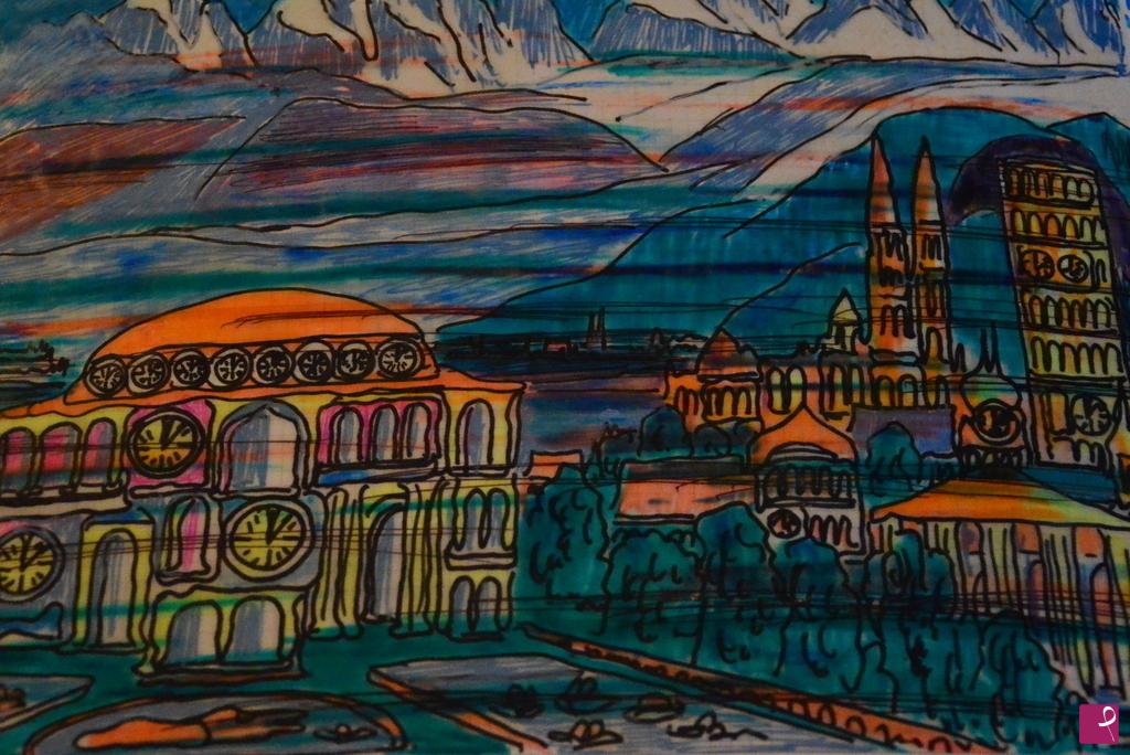 quadri in vendita online - REGGIA COSMICA GEORGIANA CAUCASICA
