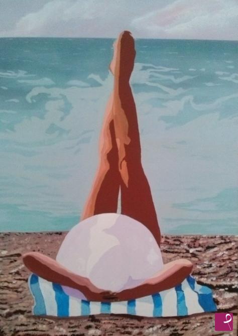 quadri in vendita online - relax in spiaggia