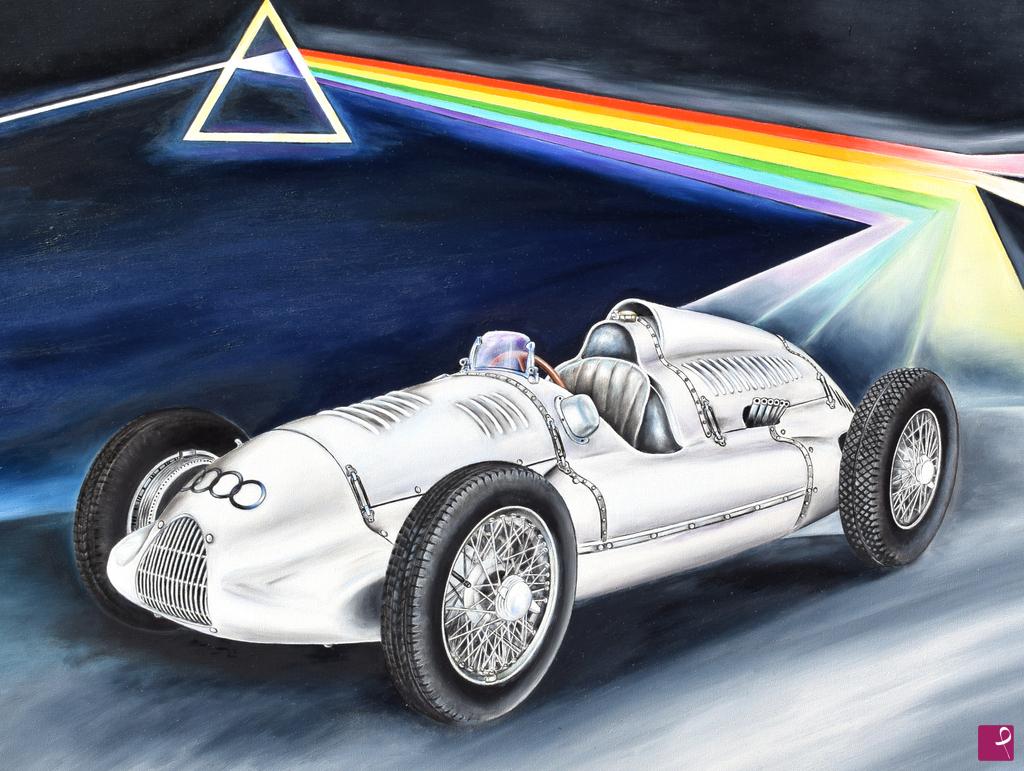 quadri in vendita online - Remembering Nuvolari