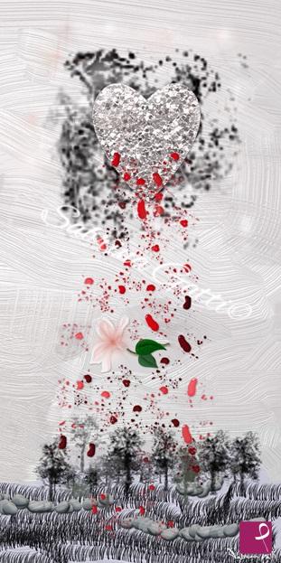 quadri in vendita online - Requiem for a flower