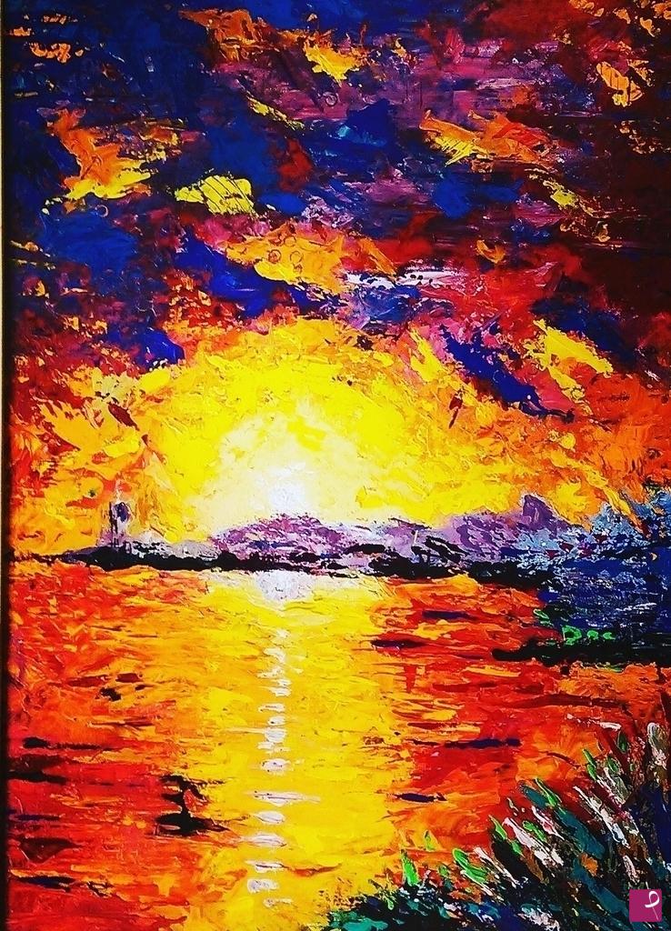 quadri in vendita online - Restless Sunset