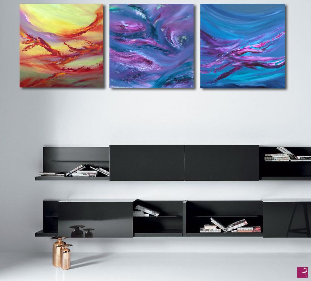 quadri in vendita online - Revolving time, Triptych, n° 3 Opere