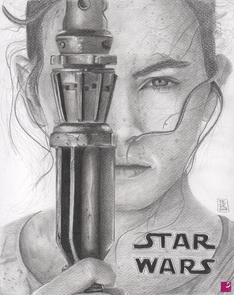 quadri in vendita online - Rey - Star Wars