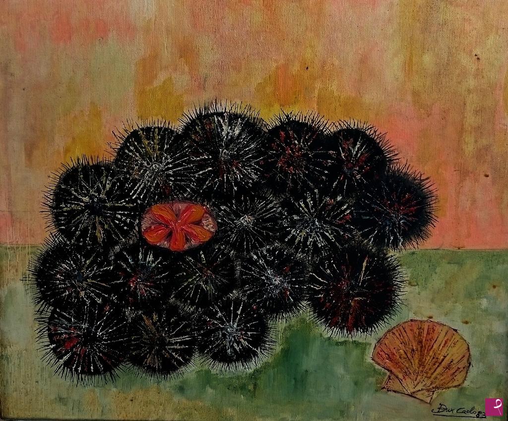 quadri in vendita online - Ricci e conchiglia - 1983
