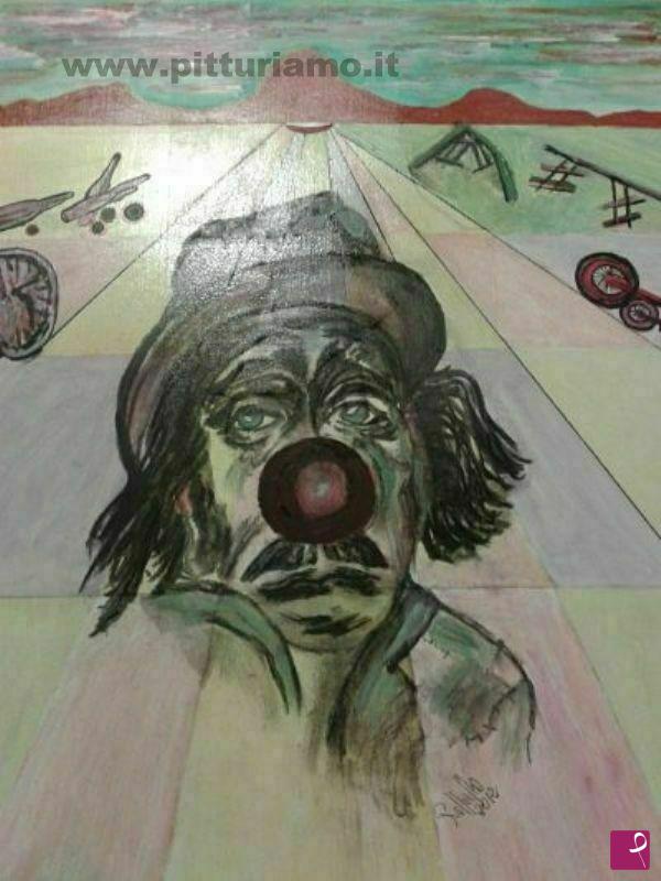 quadri in vendita online - ricordi di un clown