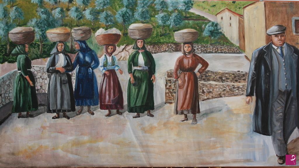 quadri in vendita online - rientro dal mulino anni 1950 (Sardegna)