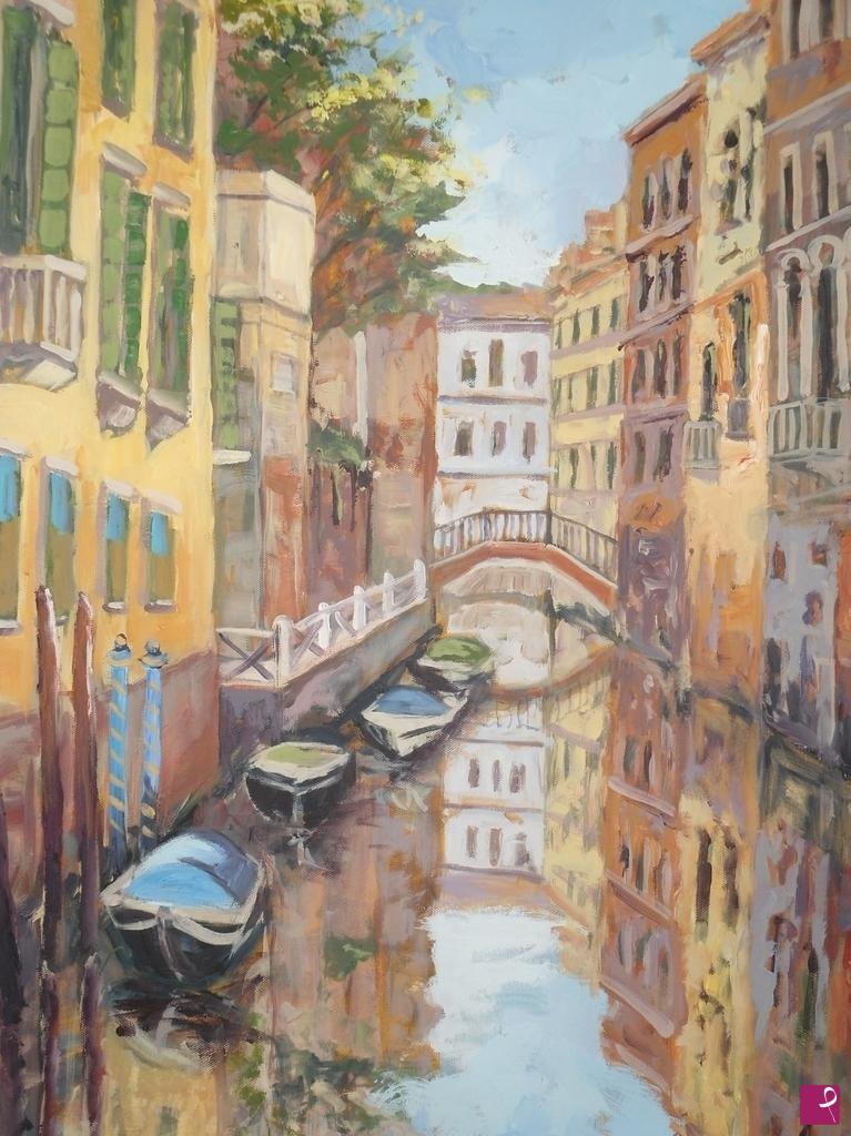 quadri in vendita online - Riflessi a Venezia