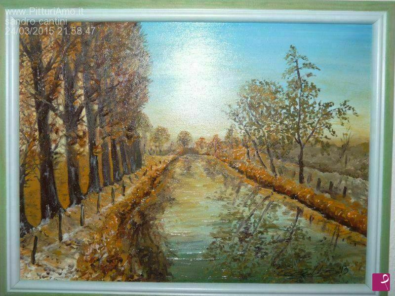 quadri in vendita online - riflessi d'autunno