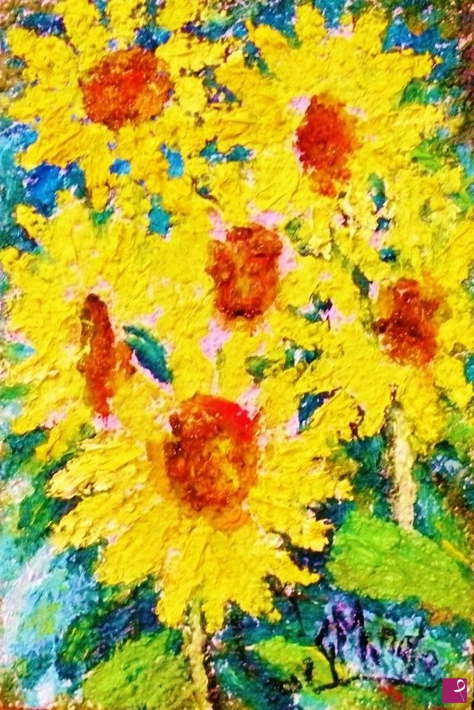 quadri in vendita online - RIFLESSI DI GIRASOLI 