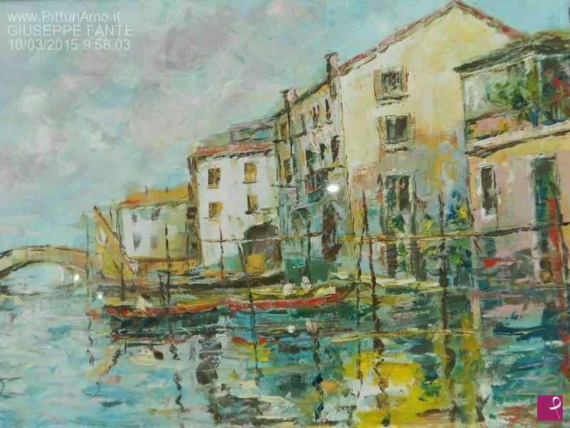 quadri in vendita online - RIFLESSI SUL CANAL VENA