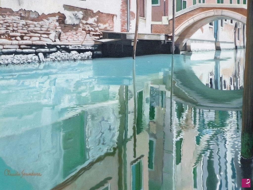 quadri in vendita online - Riflessi sull'acqua