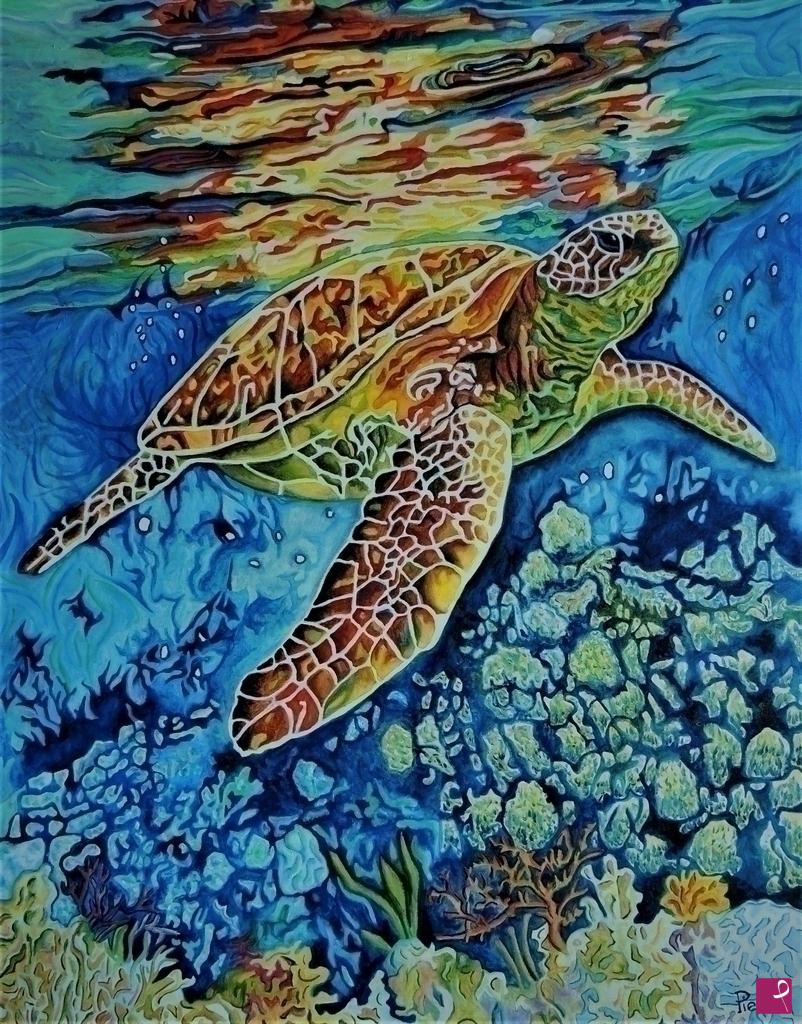 quadri in vendita online - Riflessi tropicali