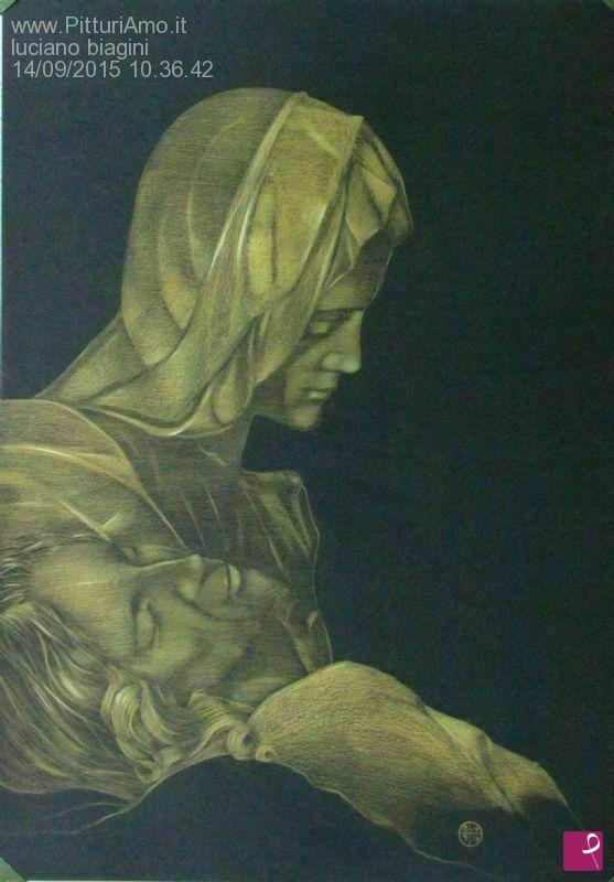 quadri in vendita online - riflessione sulla pietà di michelangelo
