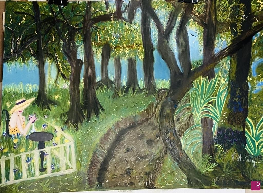 quadri in vendita online - Riflessioni nel bosco