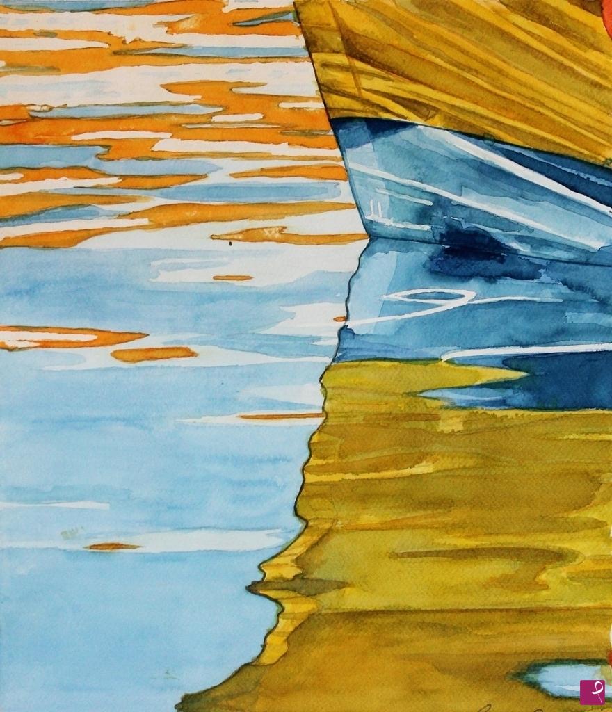 quadri in vendita online - Riflesso in giallo