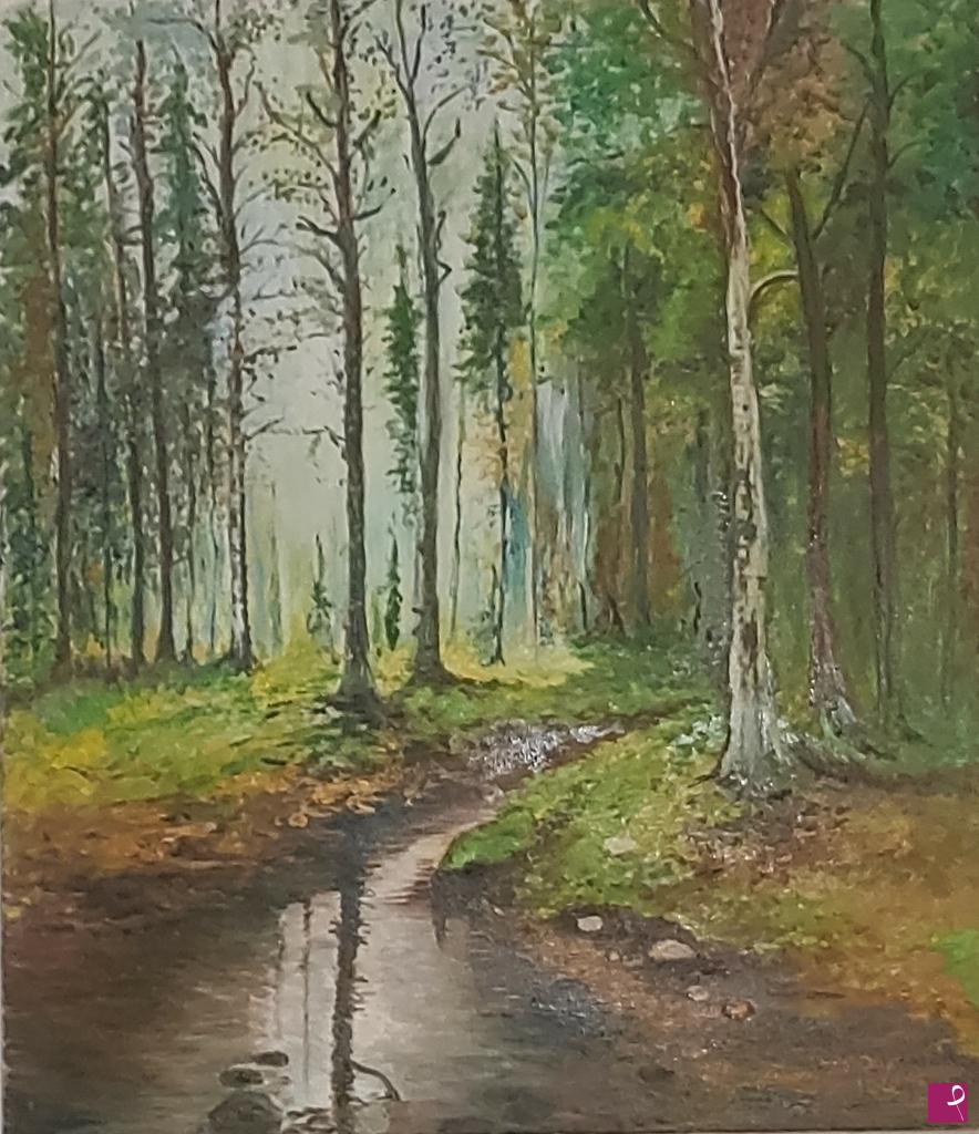 quadri in vendita online - RIGAGNOLO NEL BOSCO