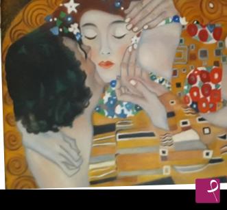 quadri in vendita online - Riproduzione del Il Bacio di Gustav Klimt