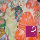 quadri in vendita online - Riproduzione "Le amiche" di Gustav Klimt