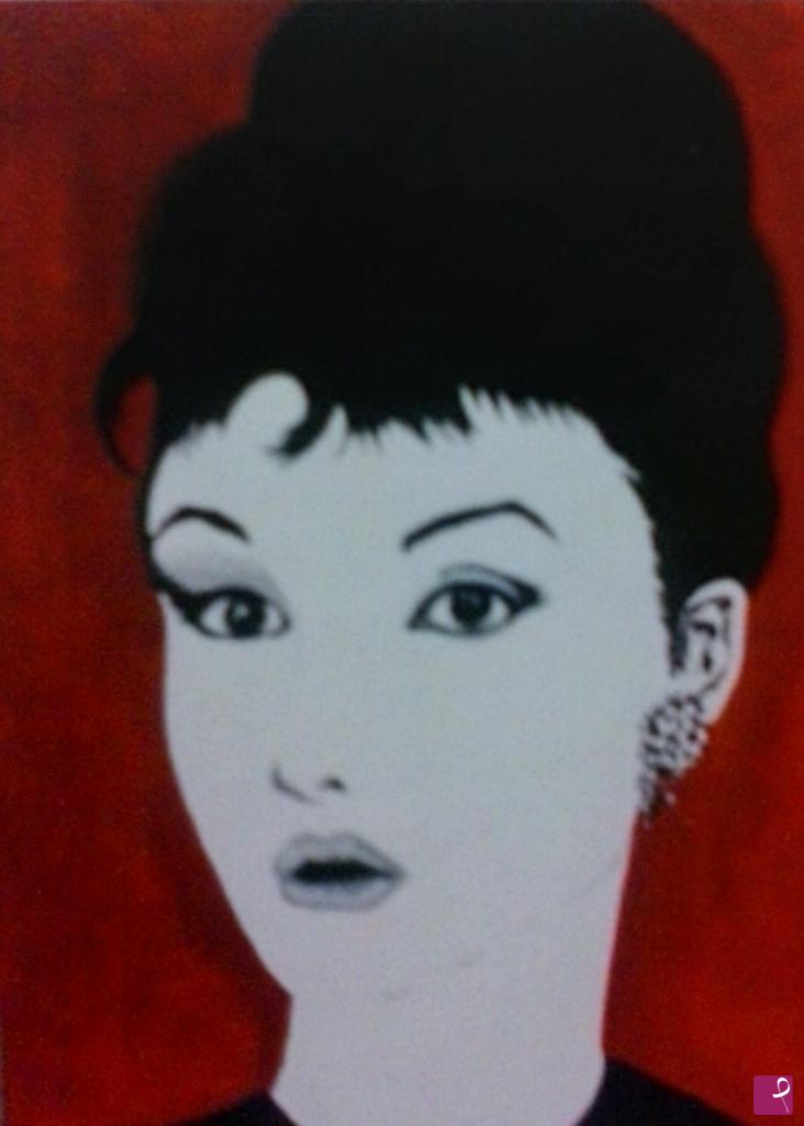 quadri in vendita online - Riproduzione Ritrattistica Audrey