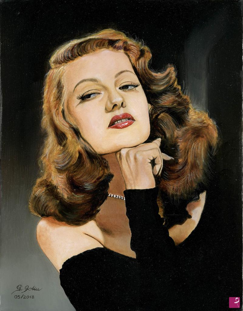 quadri in vendita online - Rita Hayworth è "Gilda"