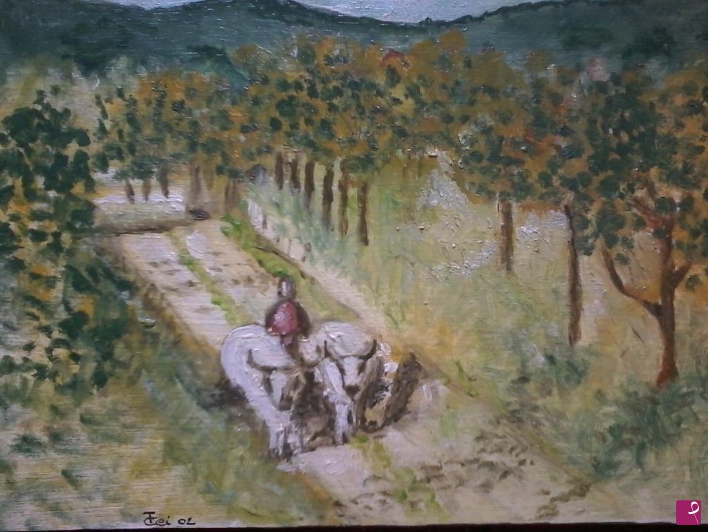 quadri in vendita online - RITORNO DAI CAMPI 2002