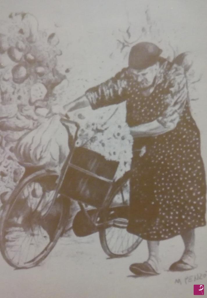 quadri in vendita online - Ritorno dall'orto (1987) 