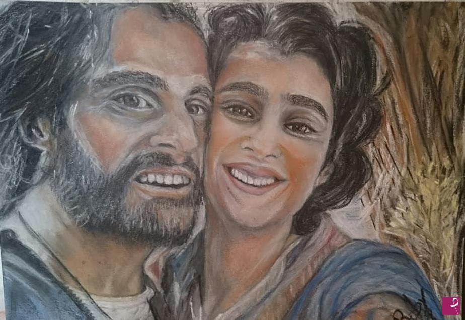 quadri in vendita online - ritratti MARCO E GIULIA