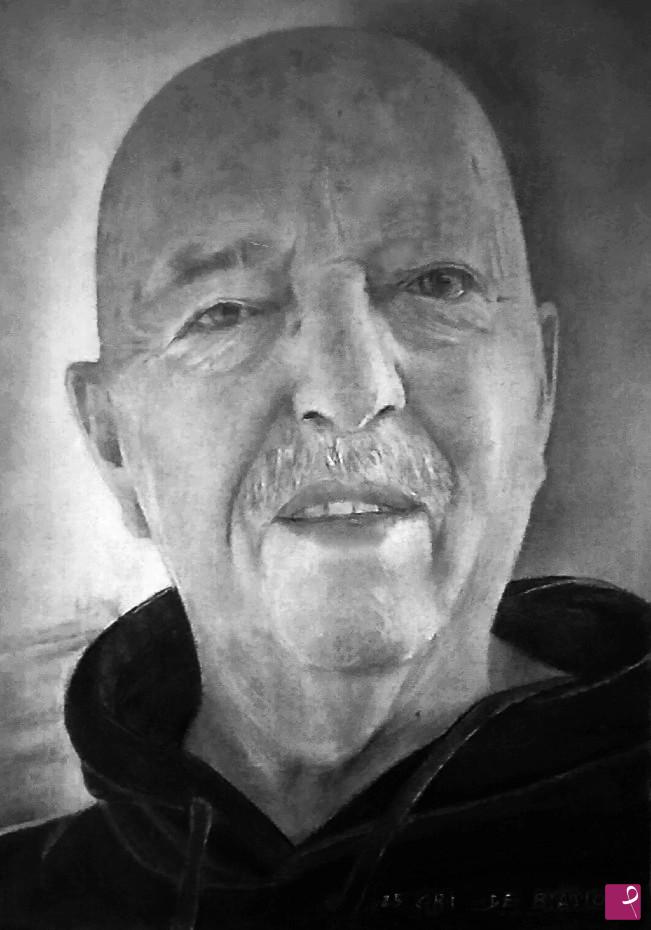 quadri in vendita online - ritratto  a   carboncino