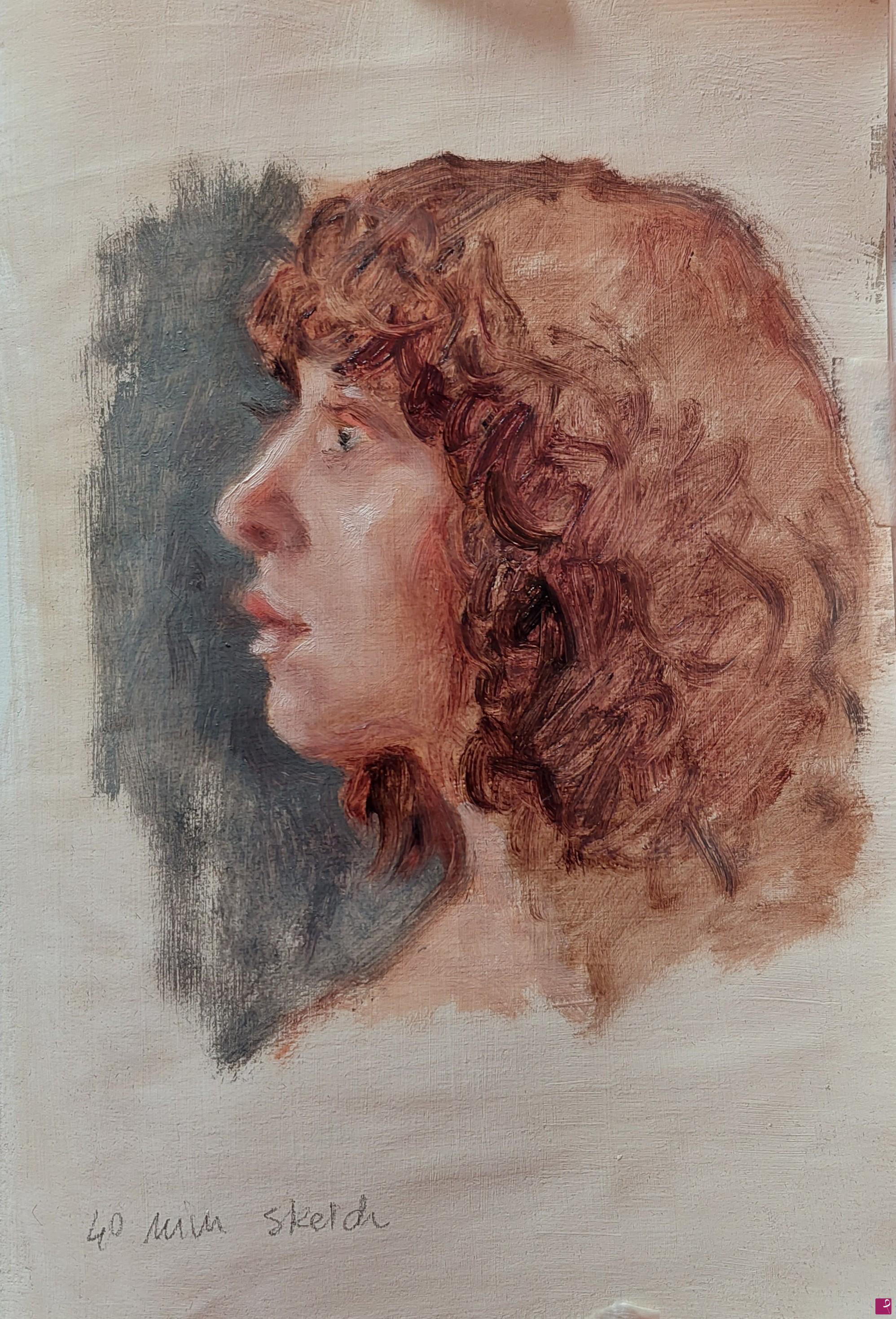 quadri in vendita online - Ritratto a olio N. 3/2023