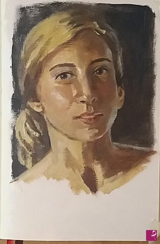 quadri in vendita online - Ritratto a olio n.1/2018