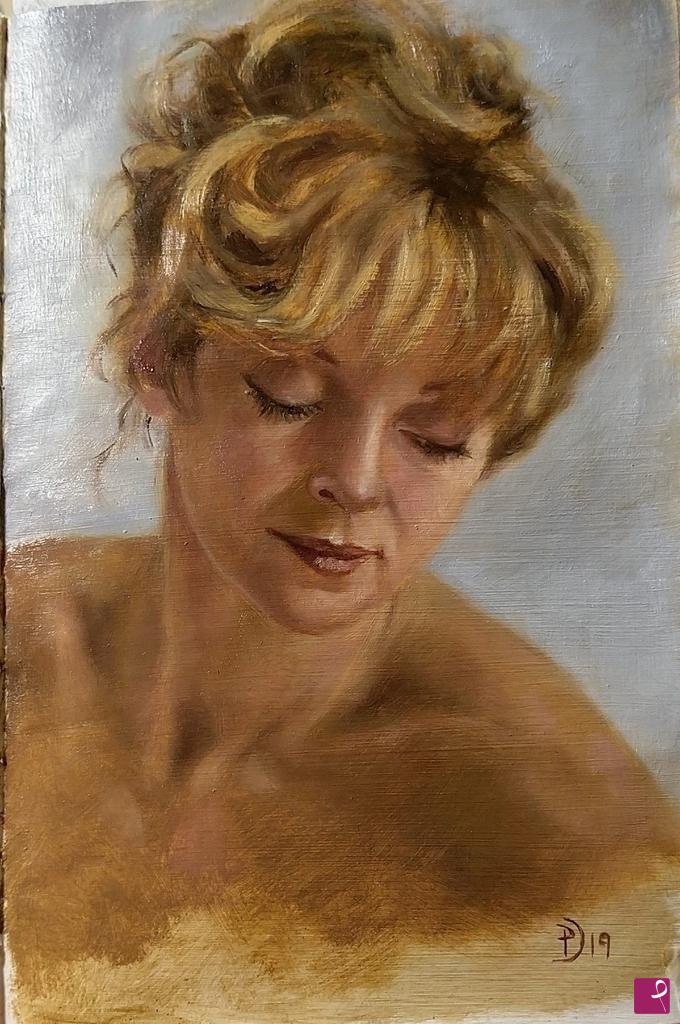 quadri in vendita online - Ritratto a olio N.1/2019
