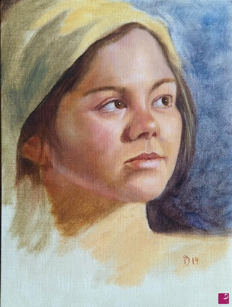 quadri in vendita online - Ritratto a olio N.4/2019