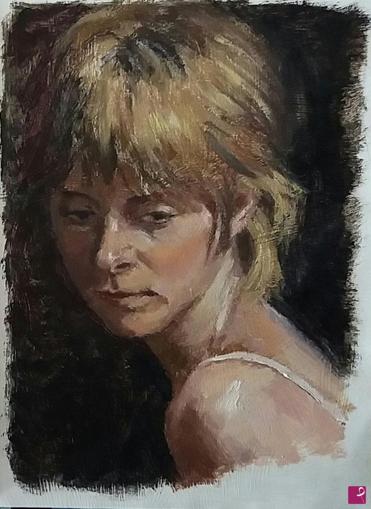 quadri in vendita online - Ritratto a olio N.5/2018