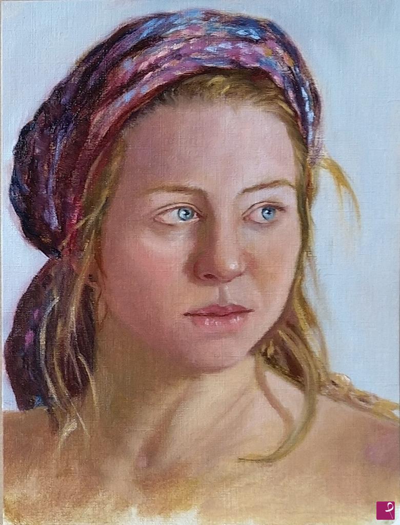 quadri in vendita online - Ritratto a olio N.5/2019