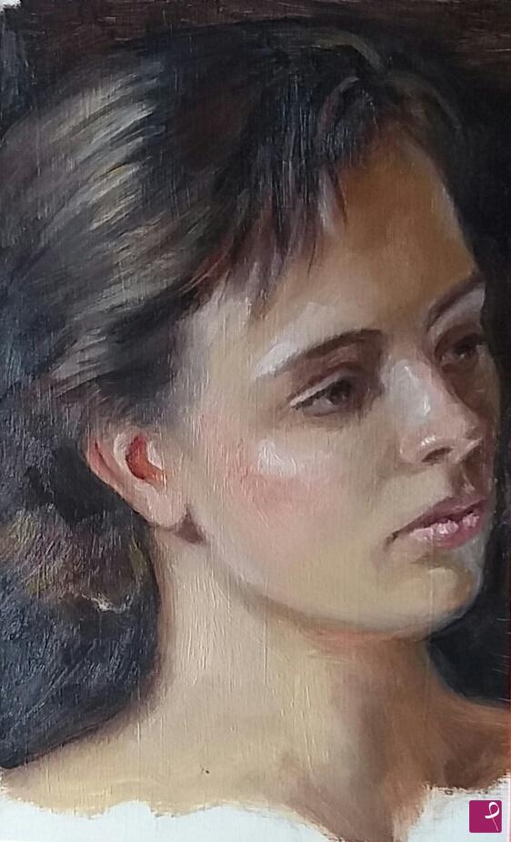 quadri in vendita online - Ritratto a olio N.8/2018