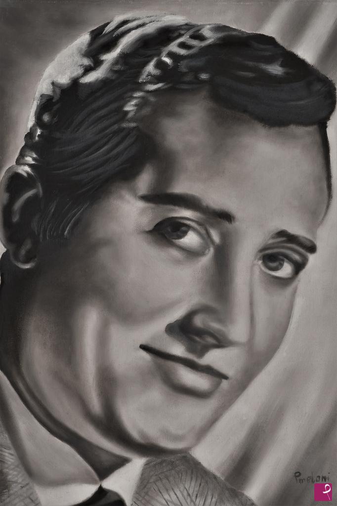 quadri in vendita online - Ritratto Alberto Sordi