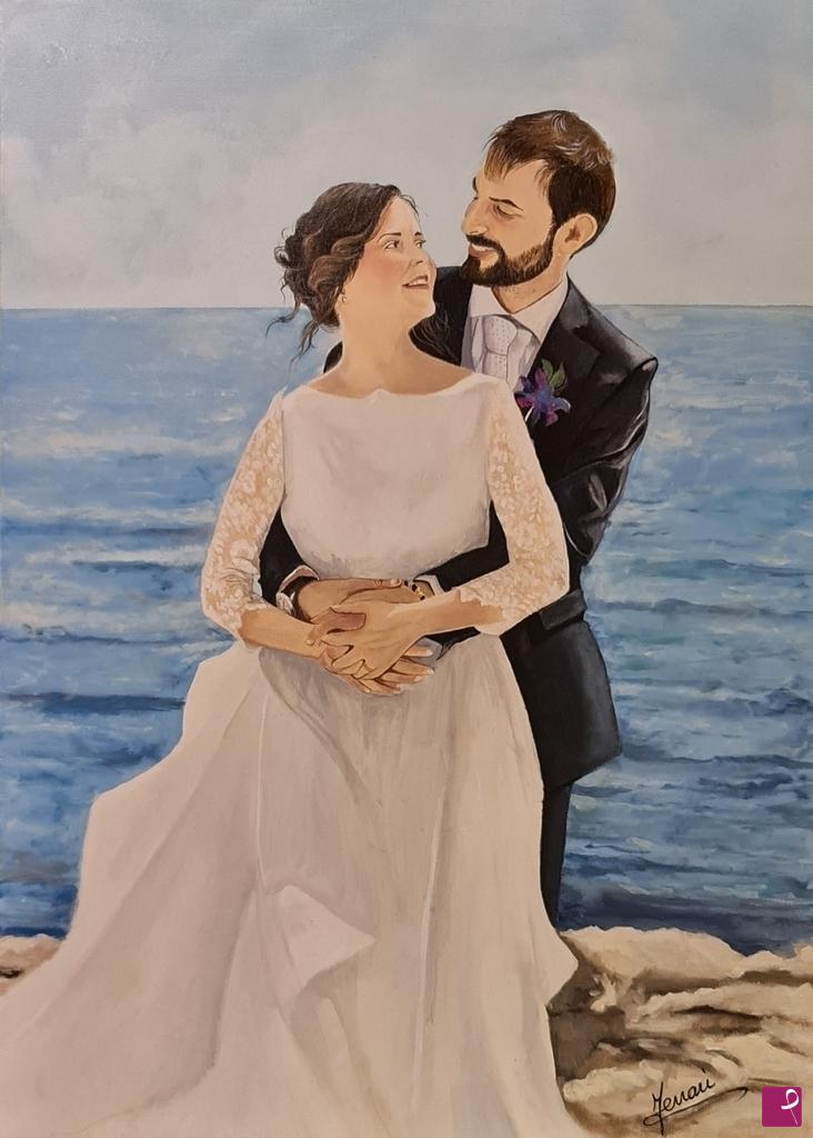 quadri in vendita online - Ritratto ALESSANDRO E FEDERICA 