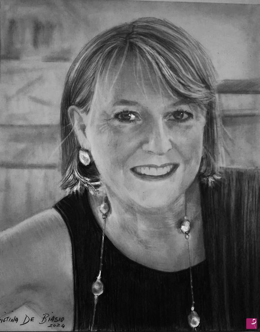 quadri in vendita online - ritratto  carboncino