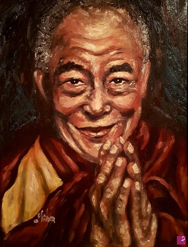 quadri in vendita online - Ritratto Dalai Lama