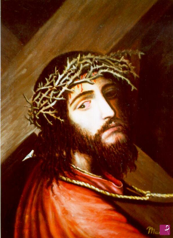 quadri in vendita online - RITRATTO DEL CRISTO VERSO IL CALVARIO