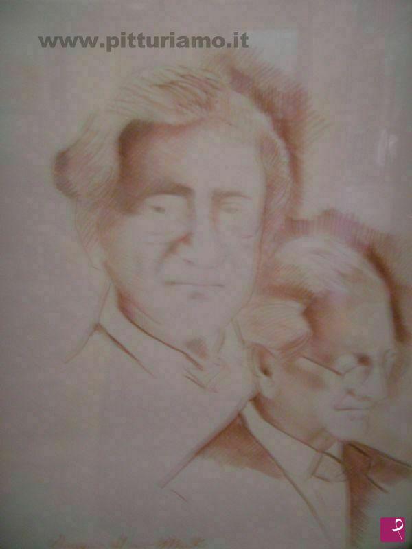 quadri in vendita online - Ritratto del maestro Vincenzo Vinciguerra (Omaggio al  mio maestro)