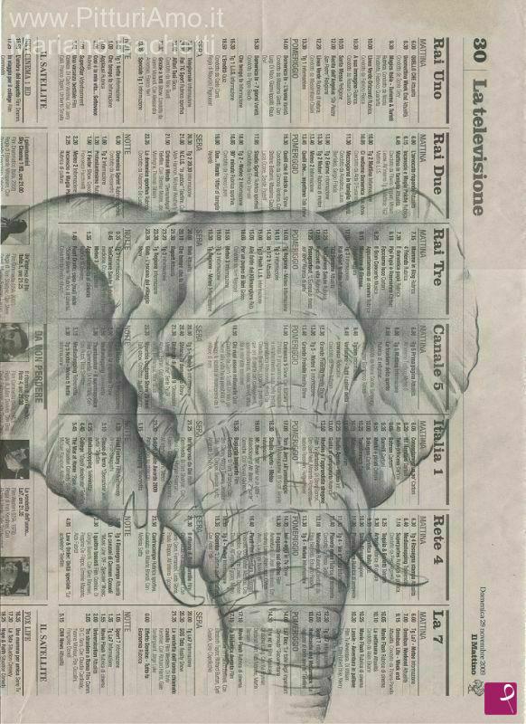 quadri in vendita online - Ritratto D'Elefante