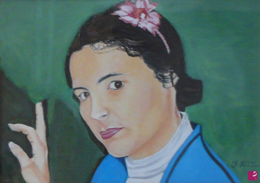 quadri in vendita online - Ritratto della figlia Zulema nel 2009