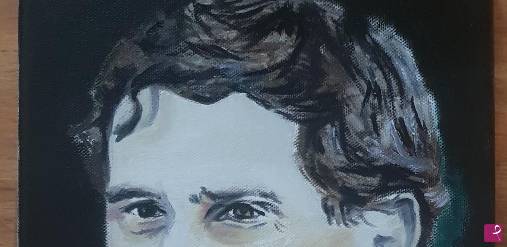 quadri in vendita online - Ritratto di Ayrton Senna