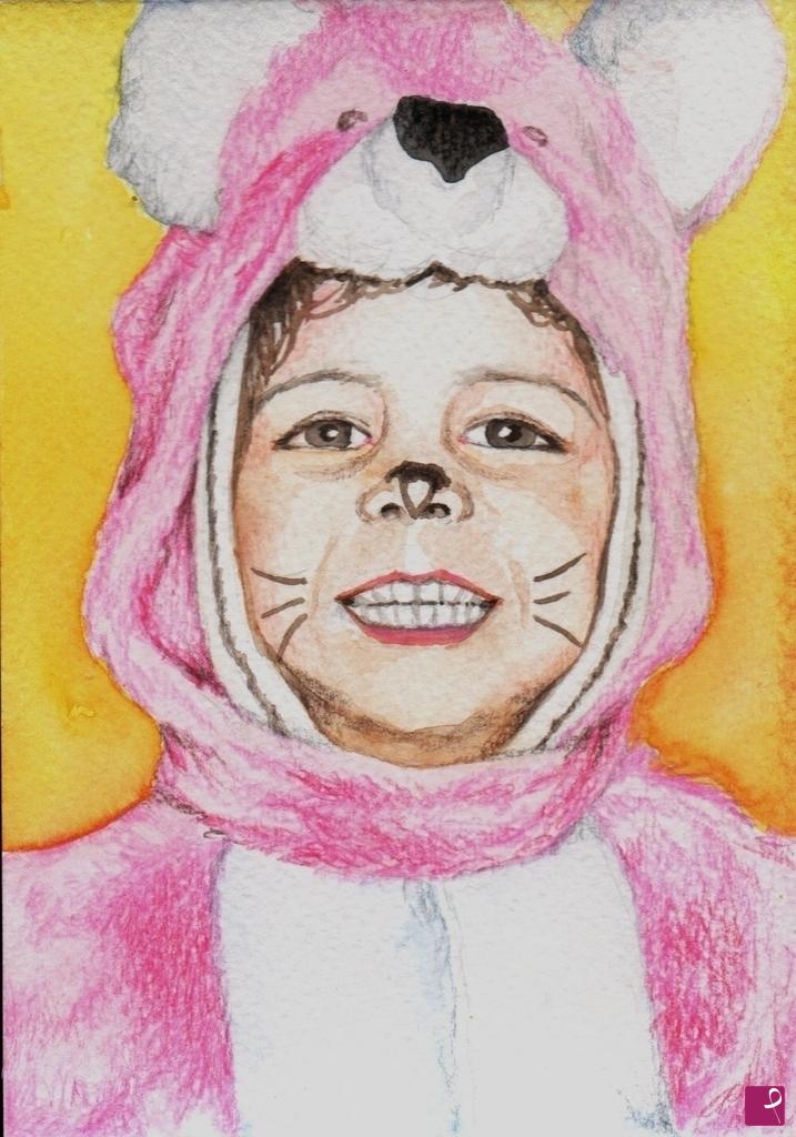 quadri in vendita online - Ritratto di bambina 1